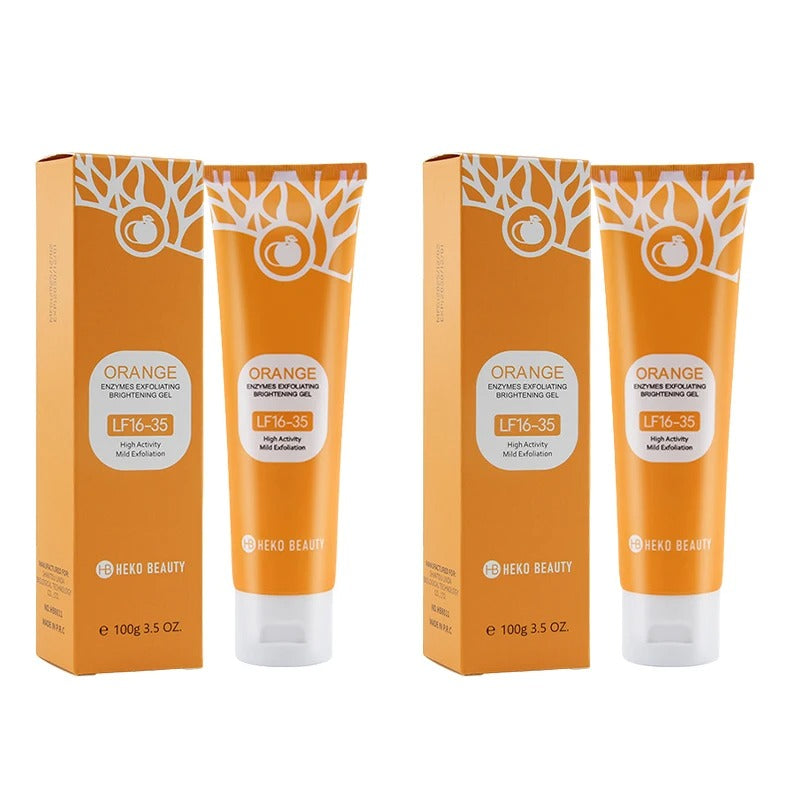 Orange Brightening Exfoliating Gel – Gentle Face & Body Scrub for Smooth & Radiant Skin