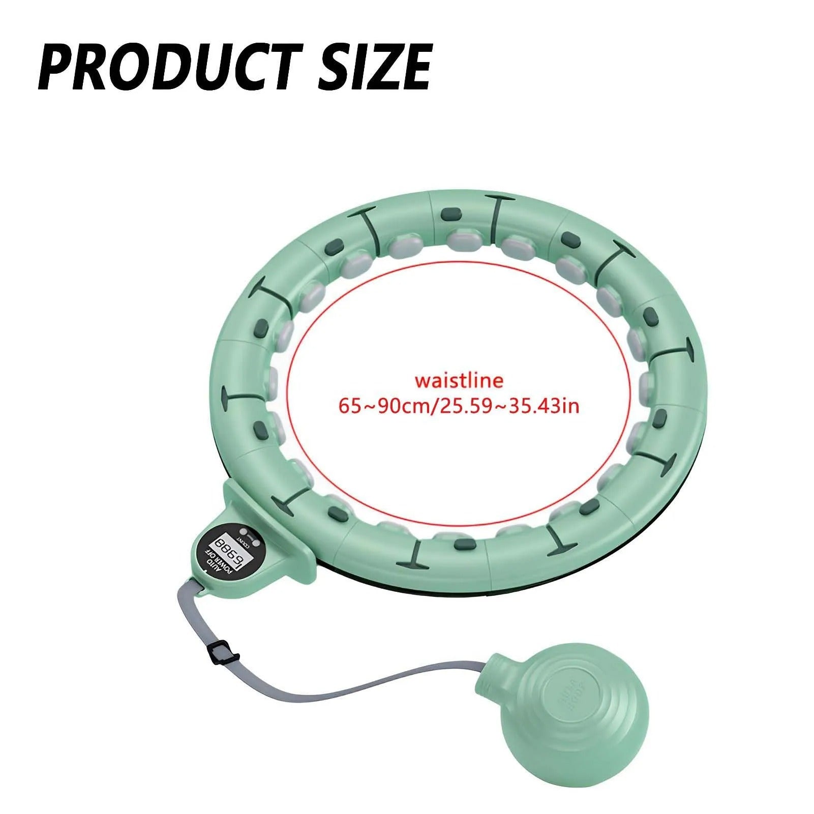 Smart Hula Hoop Lose Weight Exercise Detachable Portable LCD Counter Burn Fat