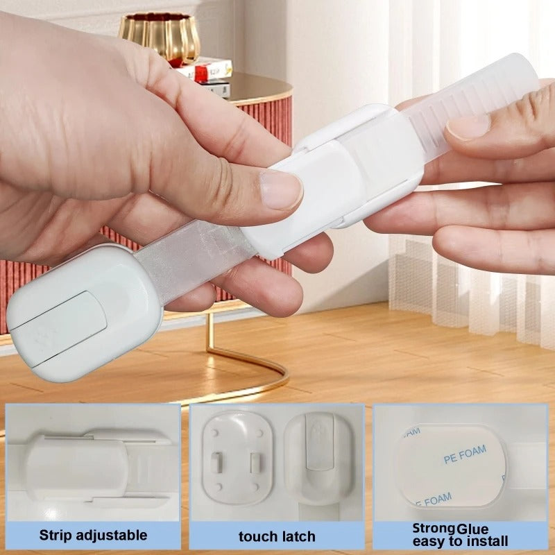 Baby Safety Cabinet Lock – Child Proof Latch for Cabinets, Drawers & Home Safety