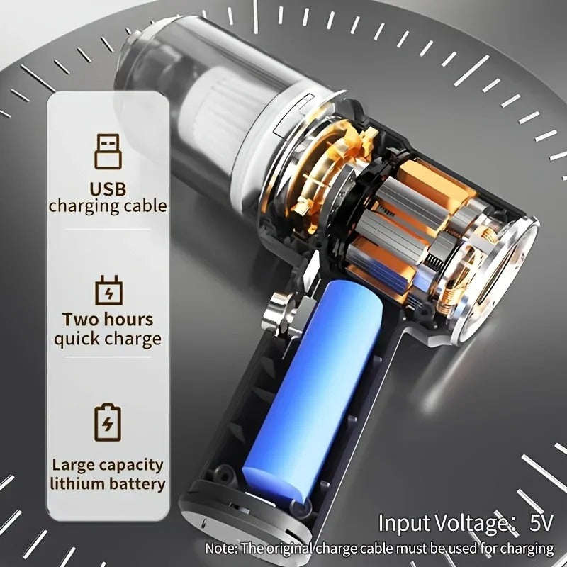 Cordless Handheld Vacuum Cleaner โ Powerful Portable Suction for Car, Home & Office
