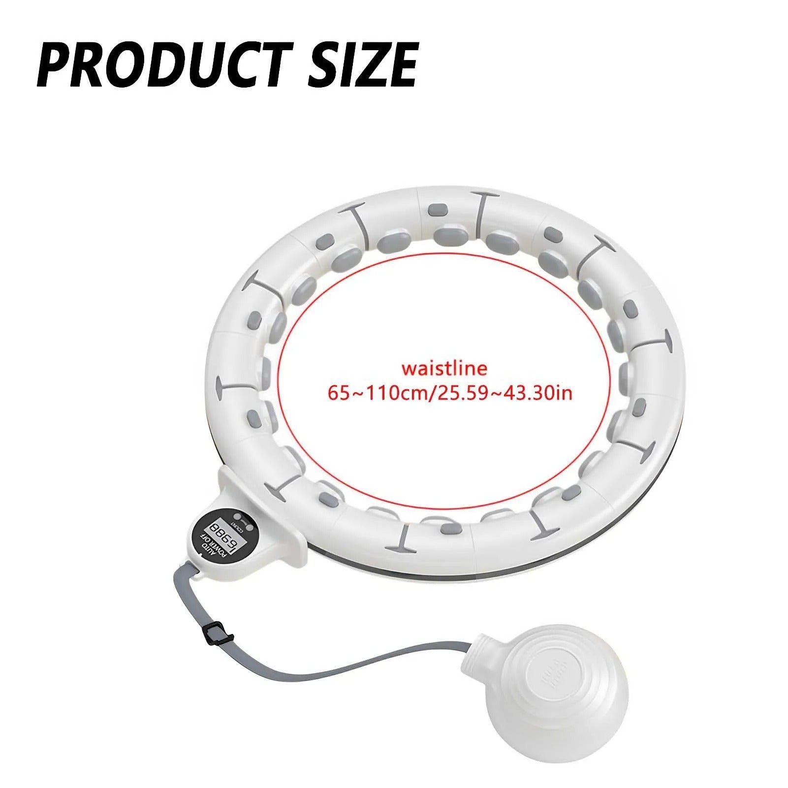 Smart Hula Hoop Lose Weight Exercise Detachable Portable LCD Counter Burn Fat