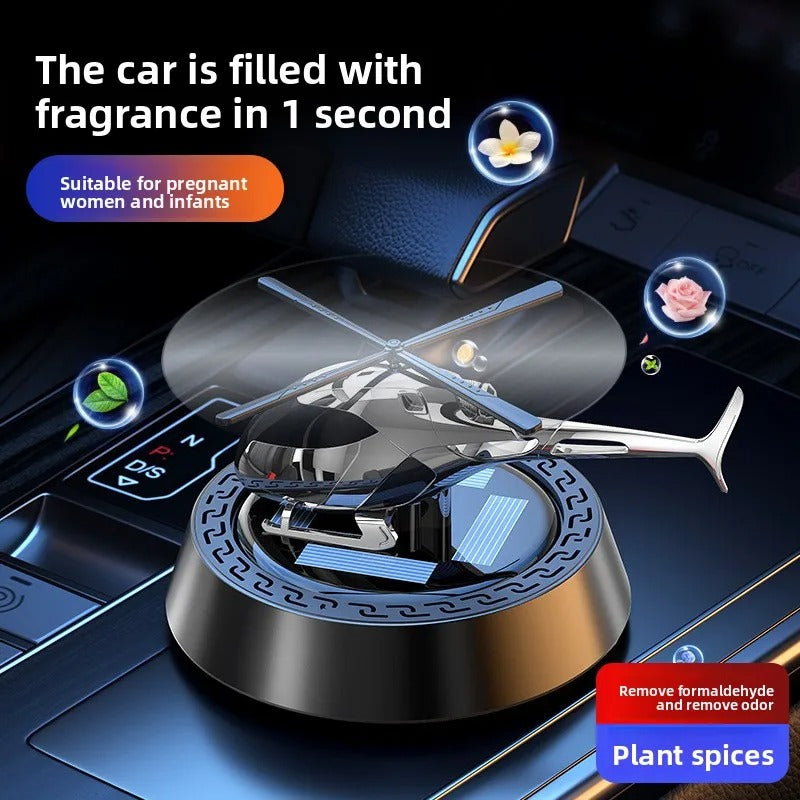Solar Car Fragrance – Rotating Air Freshener with Sun-Powered Design for Car Interior