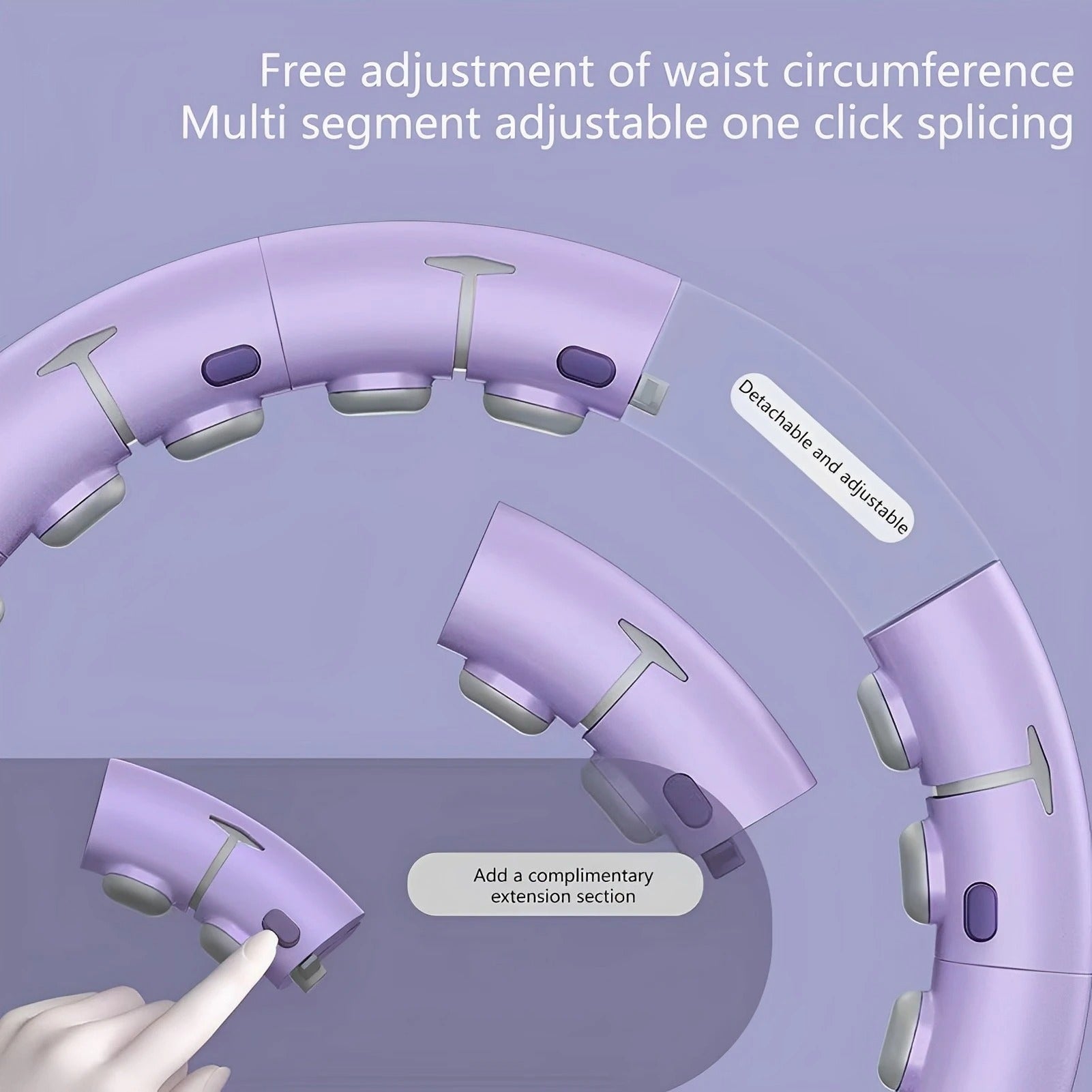 Smart Hula Hoop Lose Weight Exercise Detachable Portable LCD Counter Burn Fat